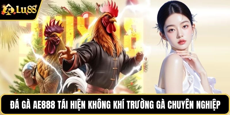 Đá gà AE888 hiện đại, tái hiện không khí trường gà chuyên nghiệp
